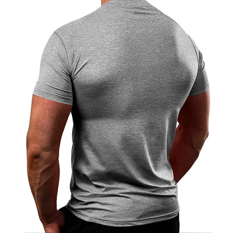 Men's Pure Color Quick-Drying T-Shirt White — feature 21