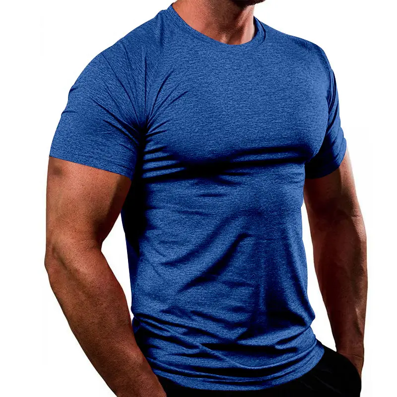 Men's Pure Color Quick-Drying T-Shirt White — feature 8