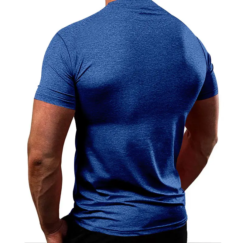 Men's Pure Color Quick-Drying T-Shirt White — feature 9