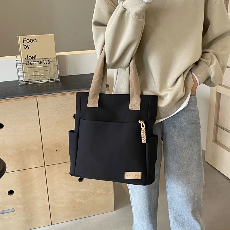 Women's Large Capacity Japanese Canvas Shoulder Bag - Image 8