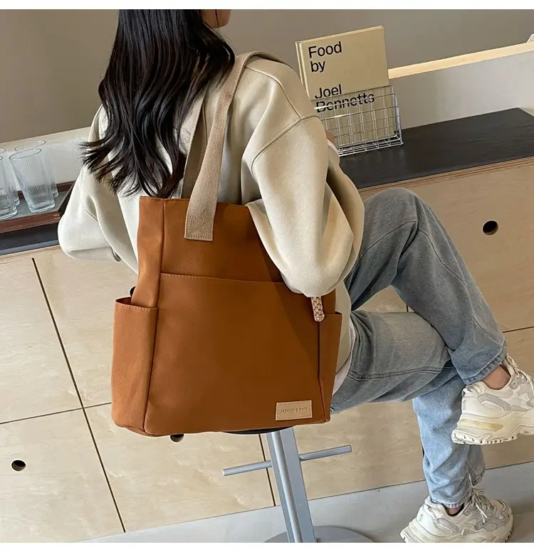 Women's Large Capacity Japanese Canvas Shoulder Bag — feature 15