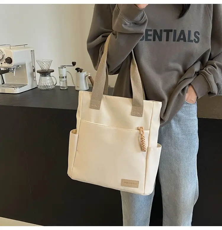 Women's Large Capacity Japanese Canvas Shoulder Bag — feature 25