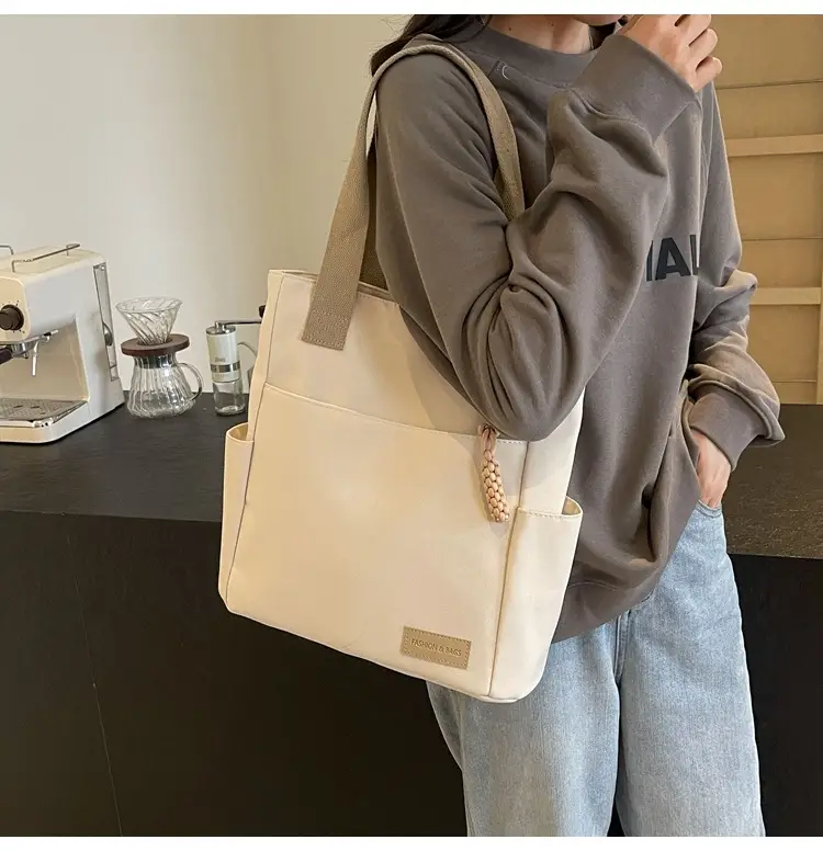 Women's Large Capacity Japanese Canvas Shoulder Bag — feature 26