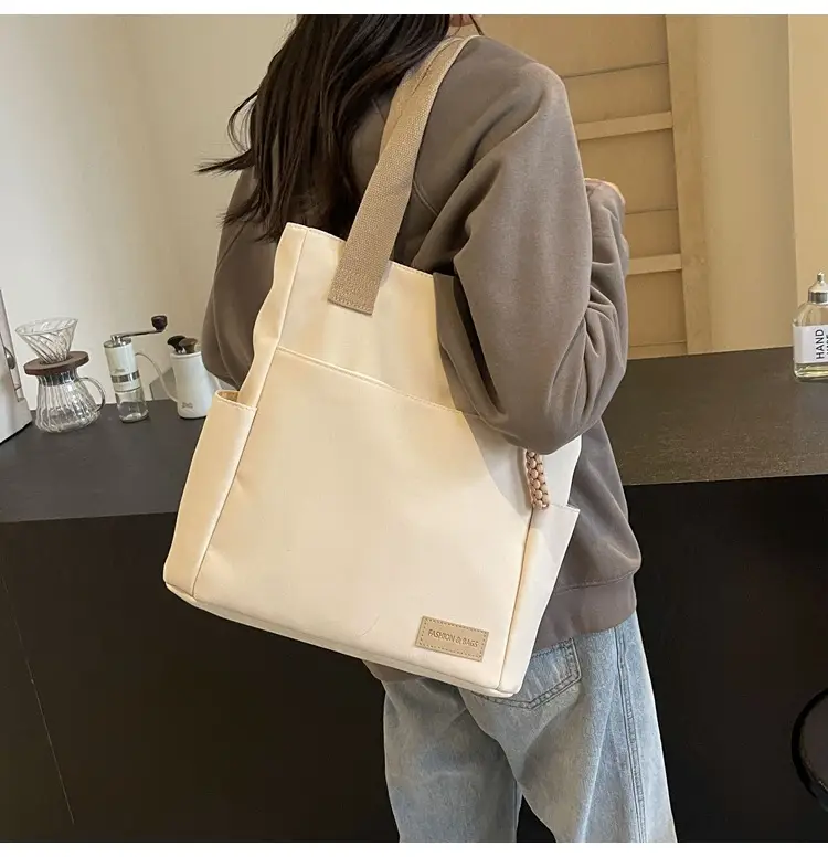 Women's Large Capacity Japanese Canvas Shoulder Bag — feature 27