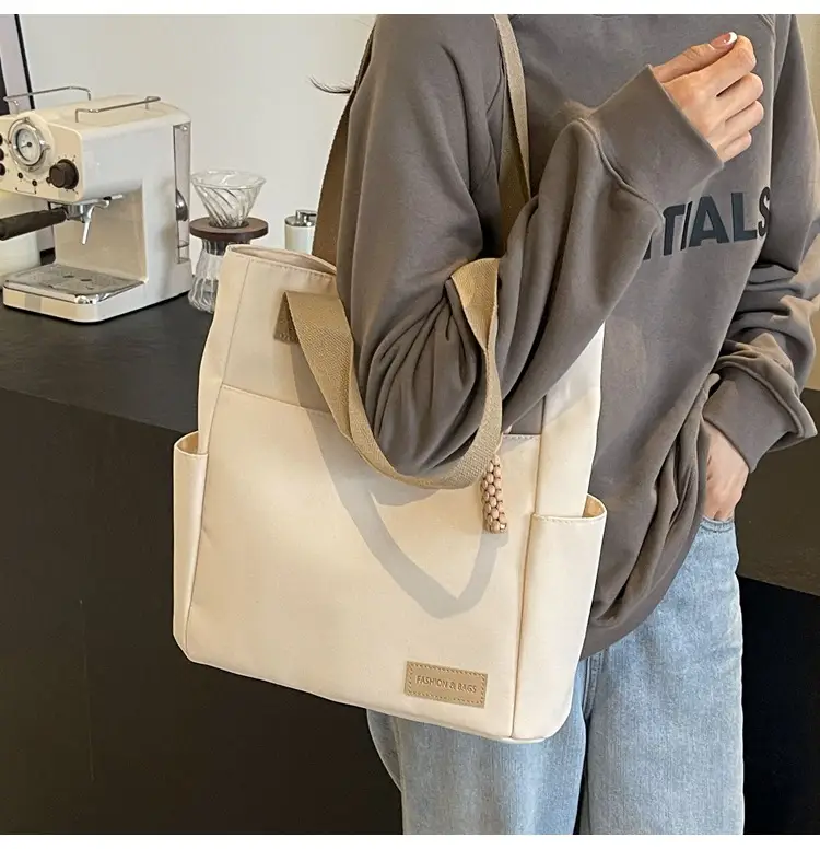 Women's Large Capacity Japanese Canvas Shoulder Bag — feature 30