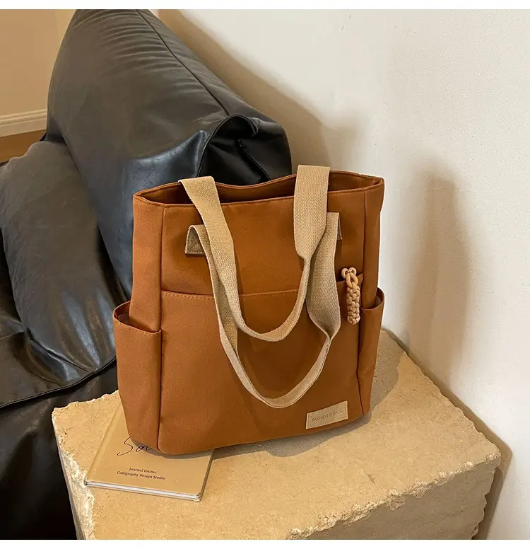 Women's Large Capacity Japanese Canvas Shoulder Bag — feature 38