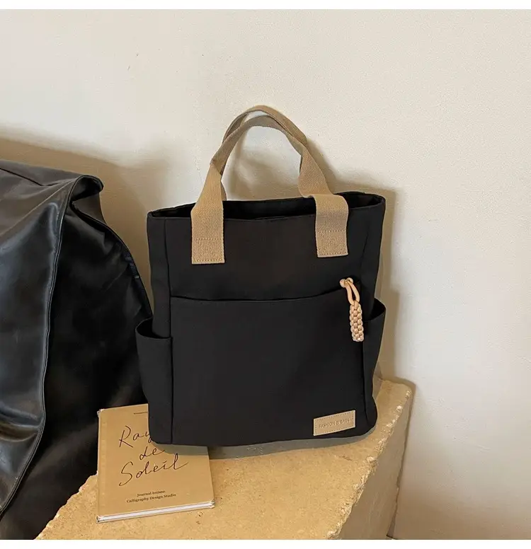 Women's Large Capacity Japanese Canvas Shoulder Bag — feature 41