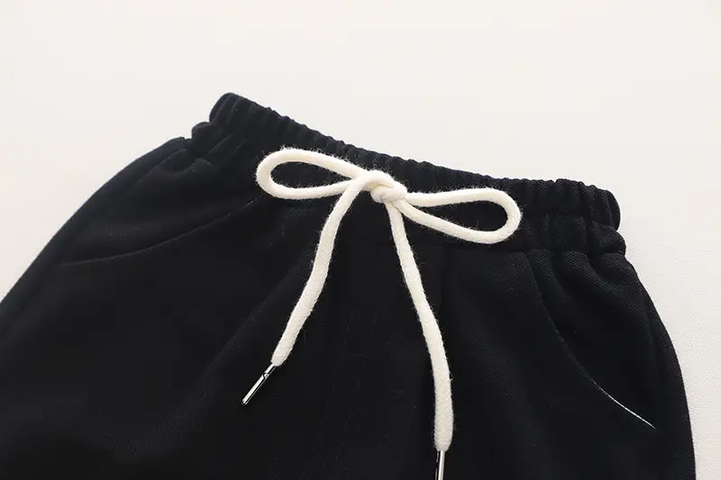 Baby's White Black Two-Piece Summer Suit — feature 11