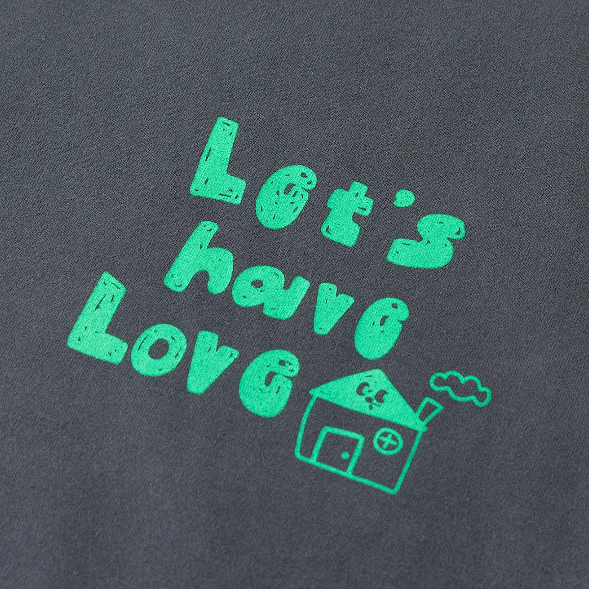 Dudu's Baby T-Shirt Green "Let's Have Love" Design - Image 7