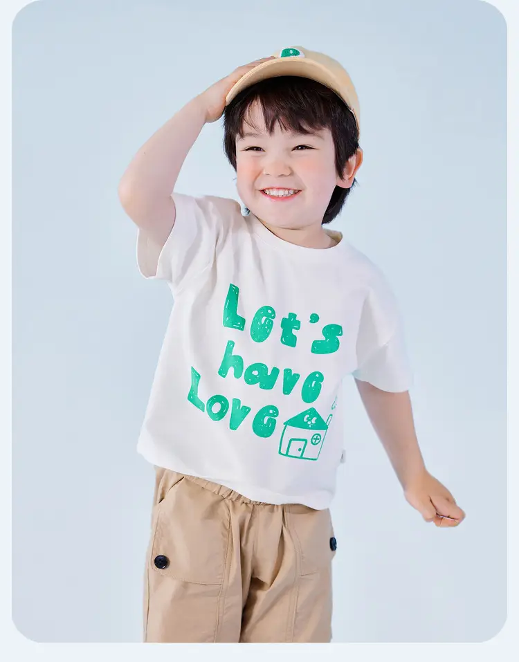 Dudu's Baby T-Shirt Green "Let's Have Love" Design — feature 16