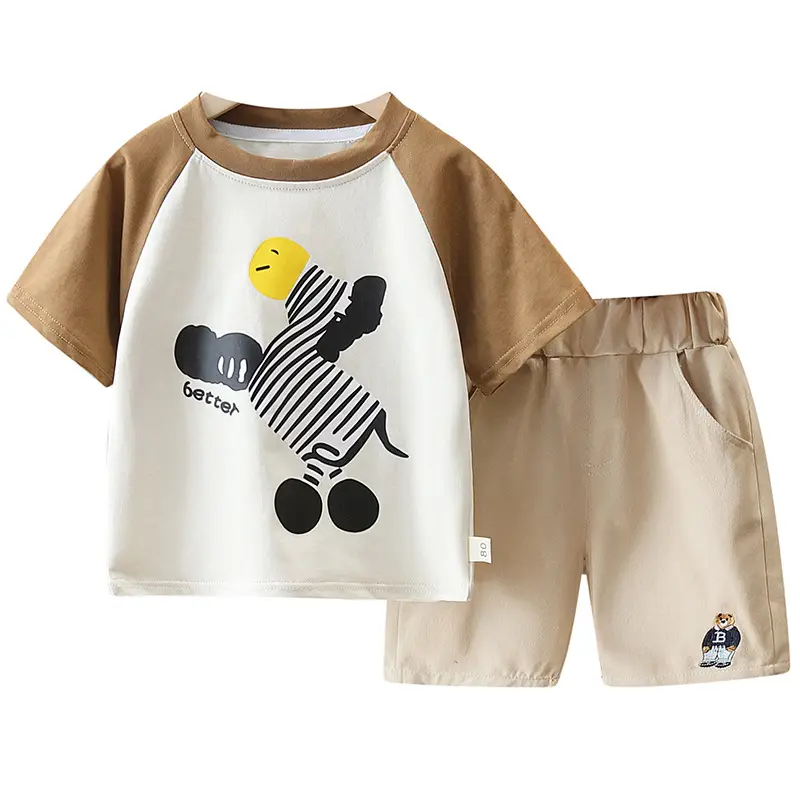 Kids Korean Style 2Pc Shorts Set Summer Boys - Image 5