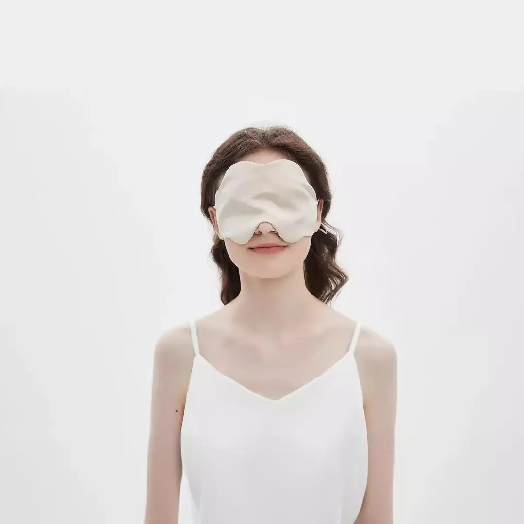 Mulberry Silk Eye Mask Summer Thin 16 Mm Silk Cloud Eye Mask Cool Breathable Sleep Blocking Eye Mask