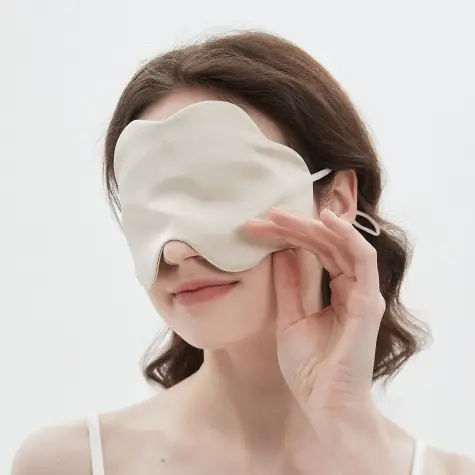 Mulberry Silk Eye Mask Summer Thin 16 Mm Silk Cloud Eye Mask Cool Breathable Sleep Blocking Eye Mask