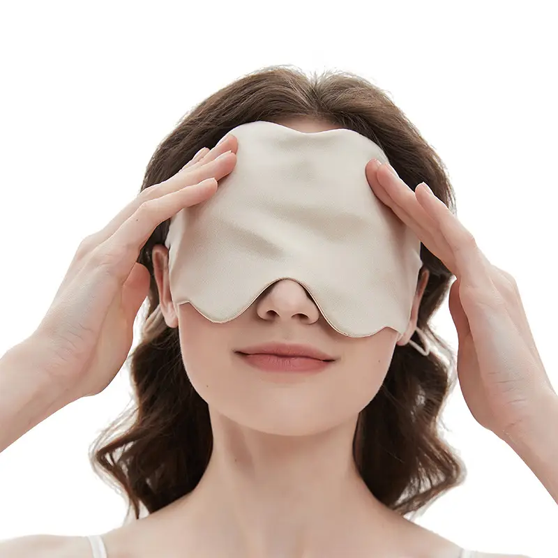 Mulberry Silk Eye Mask Summer Thin 16 Mm Silk Cloud Eye Mask Cool Breathable Sleep Blocking Eye Mask