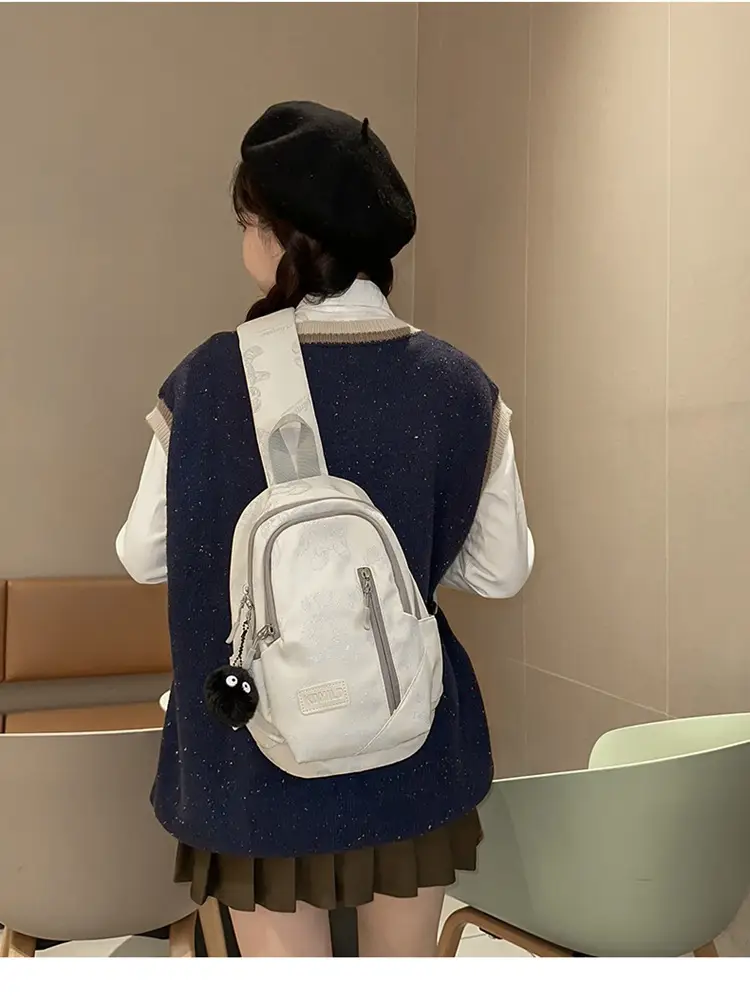 Bear Print Crossbody Bag for Girls Boys Junior High — feature 11