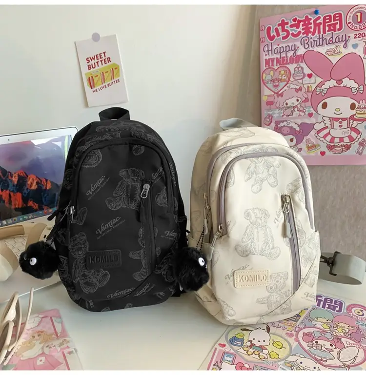 Bear Print Crossbody Bag for Girls Boys Junior High — feature 14
