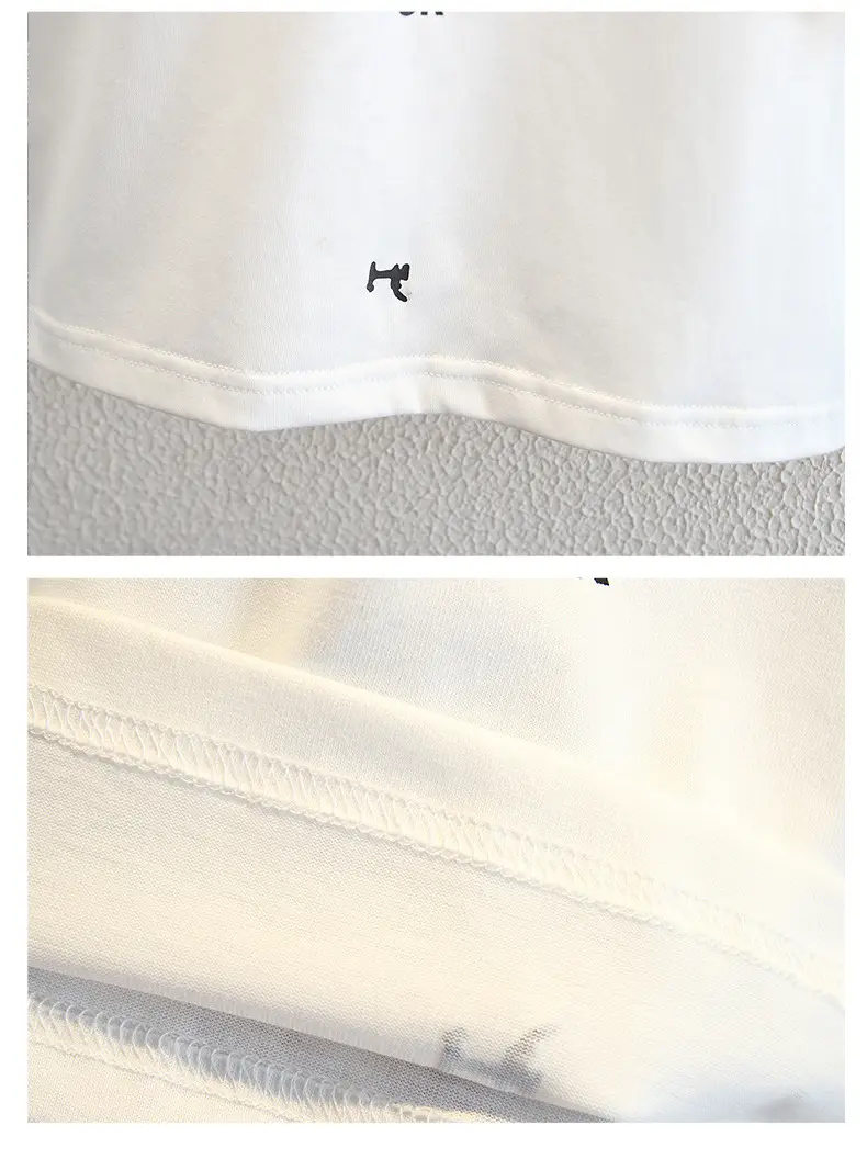 Boys White Cotton T-Shirt 51 Short Sleeve — feature 9