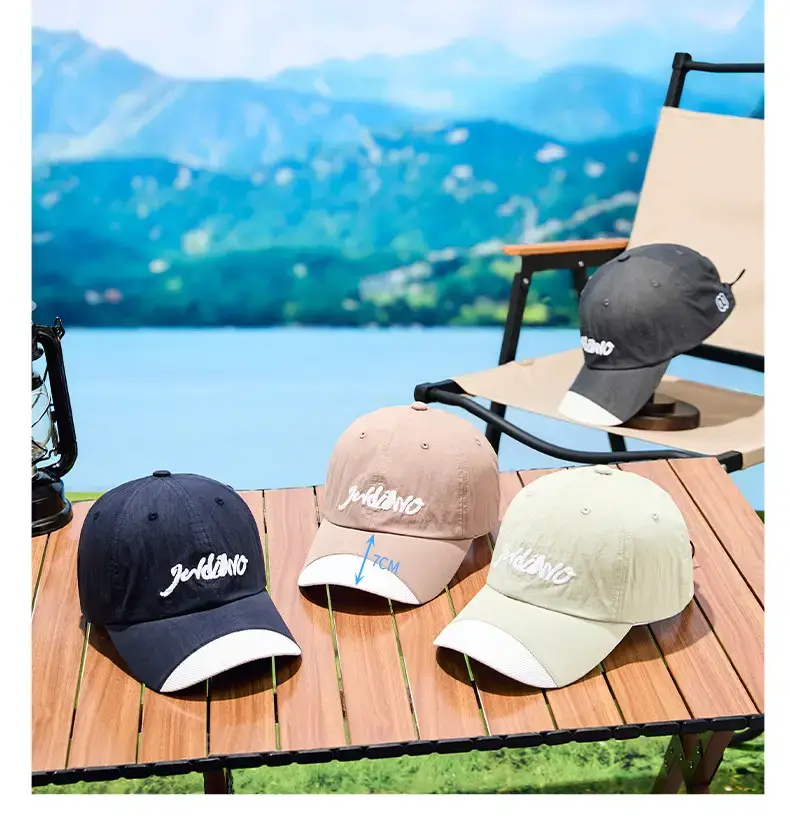 2025 Spliced Baseball Cap Navy Blue White Logo Outdoor Sun Protection — feature 13