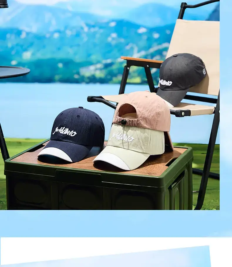 2025 Spliced Baseball Cap Navy Blue White Logo Outdoor Sun Protection — feature 17