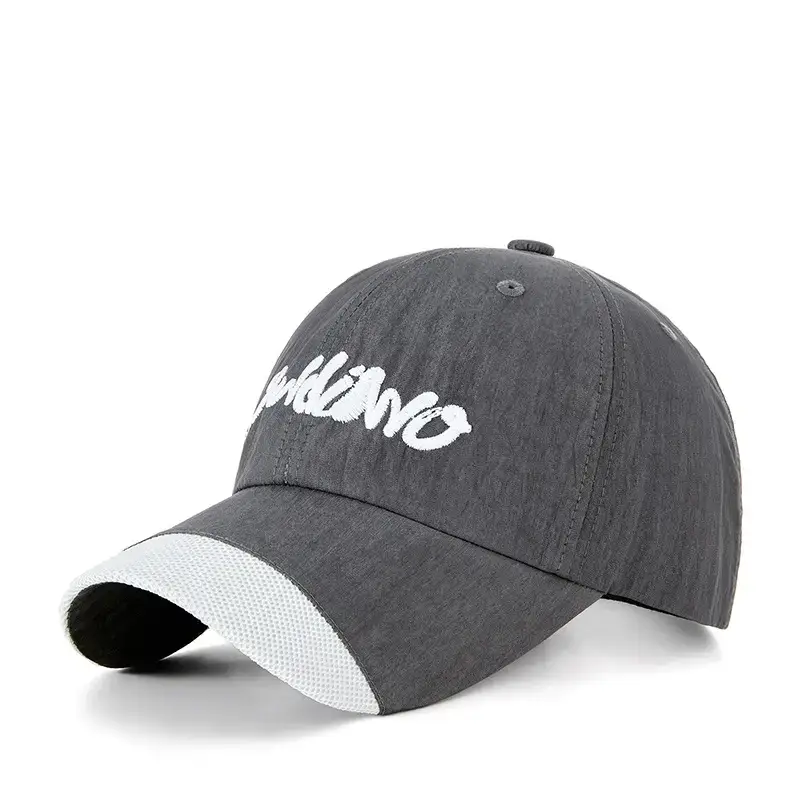 2025 Spliced Baseball Cap Navy Blue White Logo Outdoor Sun Protection