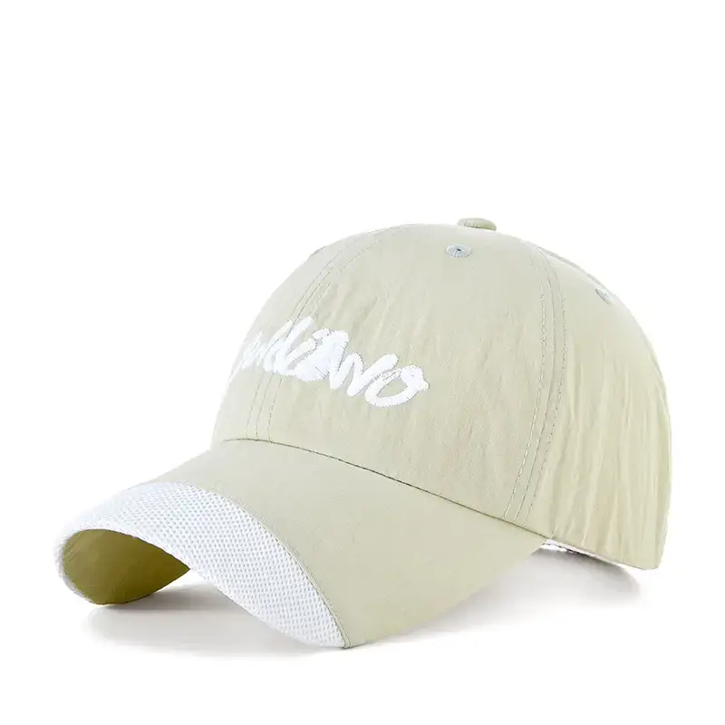 2025 Spliced Baseball Cap Navy Blue White Logo Outdoor Sun Protection
