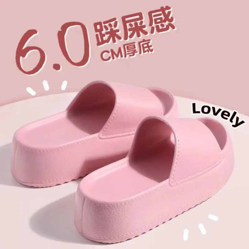 Internet Celebrous Popular Vacation Thick Slippers Women's Non-slip Outer Wear Fashion Beach Slippers Women's High Heel Slippers Trendy - Image 5