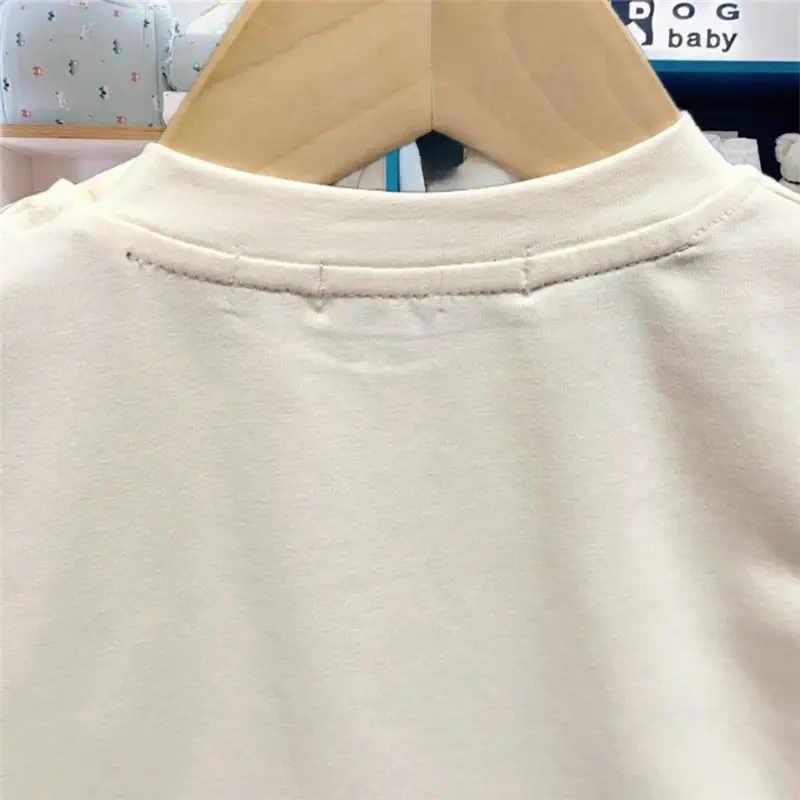 Kids Cotton Sleeveless T-Shirt with "MS442104" Embroidery — feature 23