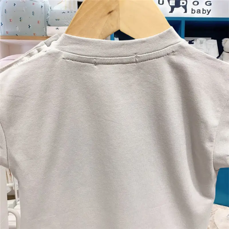 Kids Cotton Sleeveless T-Shirt with "MS442104" Embroidery — feature 31
