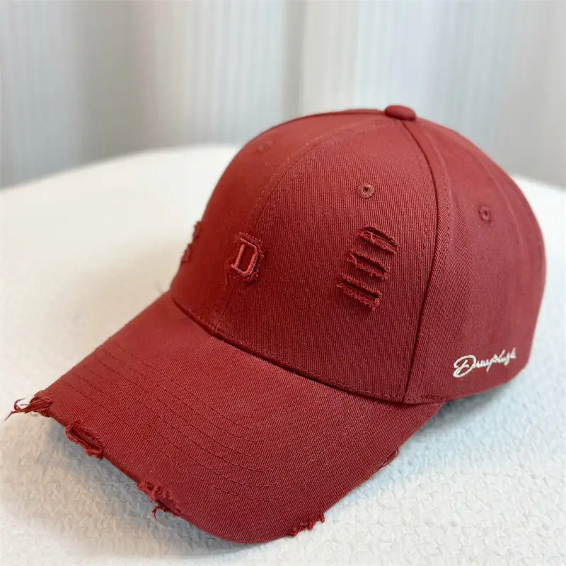 New Retro Summer Rough D Letter Baseball Cap Women's Hard Top Korean Casual All-match Sunshade Cap Men's Trendy - Image 6