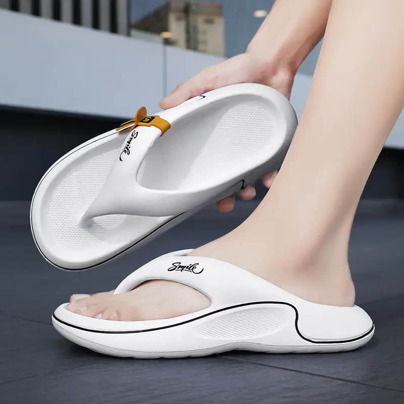 Summer TikTok Online Celebrity Live Broadcast Men's Fashion Outer Wear Soft Bottom Flip Flops Cross-border plus size Casual Flip Flops Men's Flip Flops - Image 12