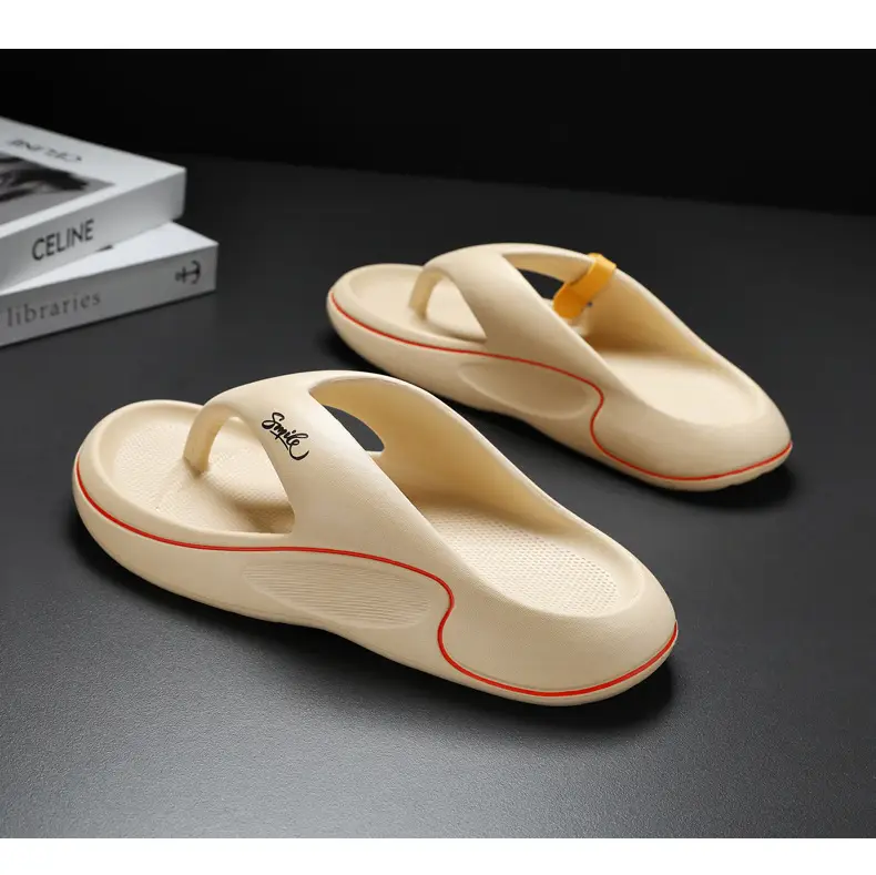 Summer TikTok Online Celebrity Live Broadcast Men's Fashion Outer Wear Soft Bottom Flip Flops Cross-border plus size Casual Flip Flops Men's Flip Flops — feature 20
