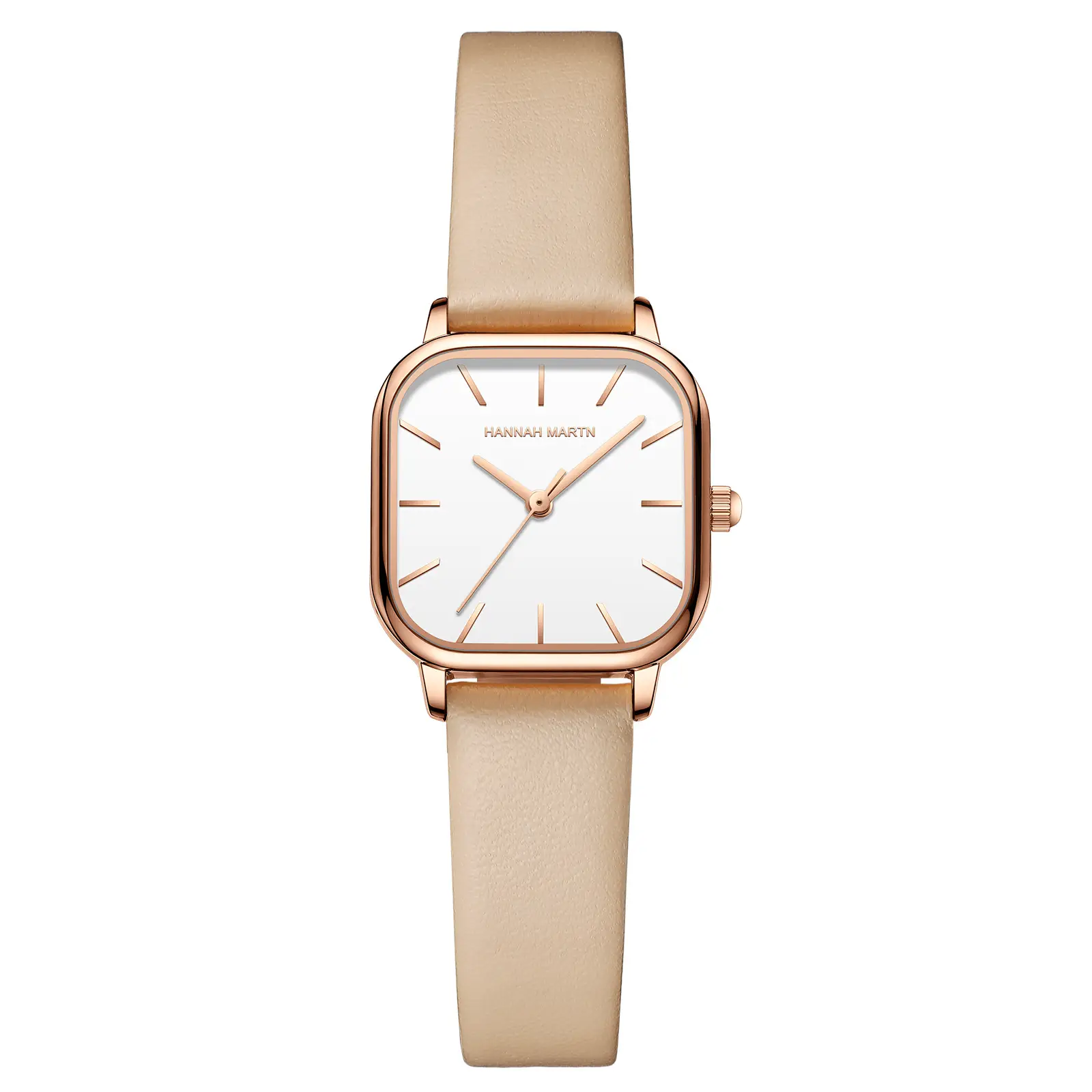 Women Rose Gold Quartz Watch Black Strap 2025 - Image 7