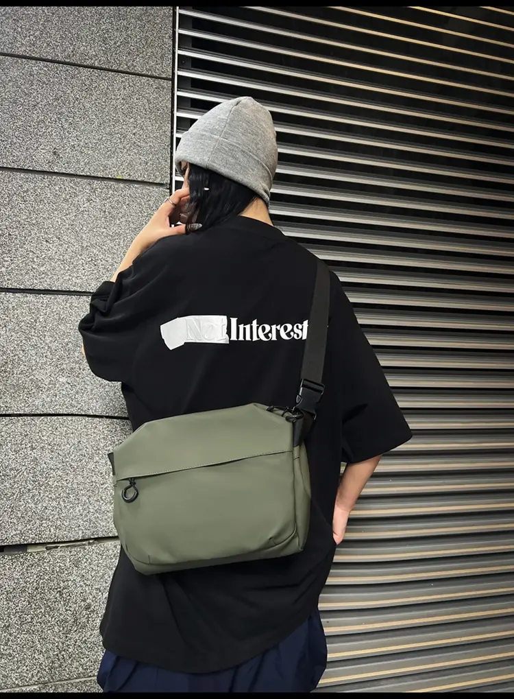 Cool Green Satchel Crossbody Bag for Men Women — feature 19