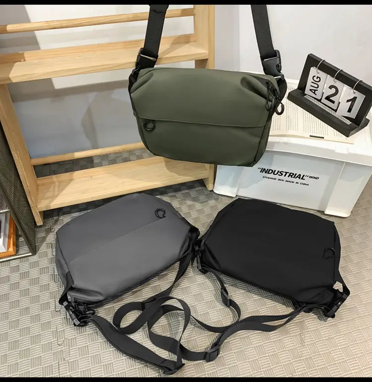 Cool Green Satchel Crossbody Bag for Men Women — feature 37