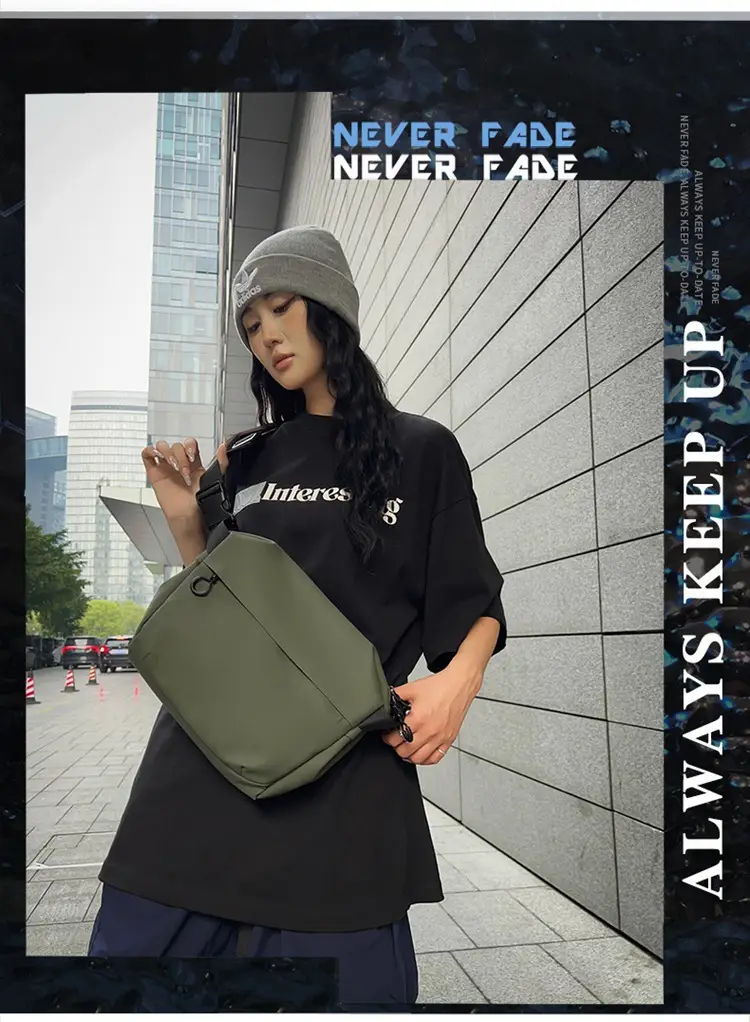 Cool Green Satchel Crossbody Bag for Men Women — feature 4