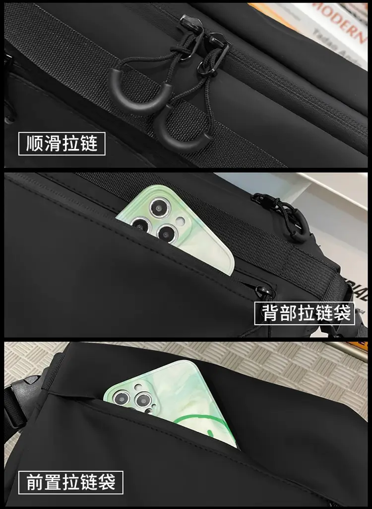 Cool Green Satchel Crossbody Bag for Men Women — feature 53