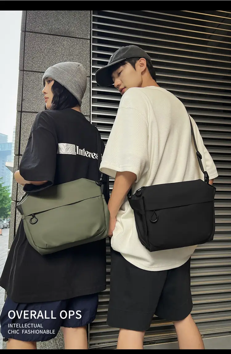 Cool Green Satchel Crossbody Bag for Men Women — feature 6