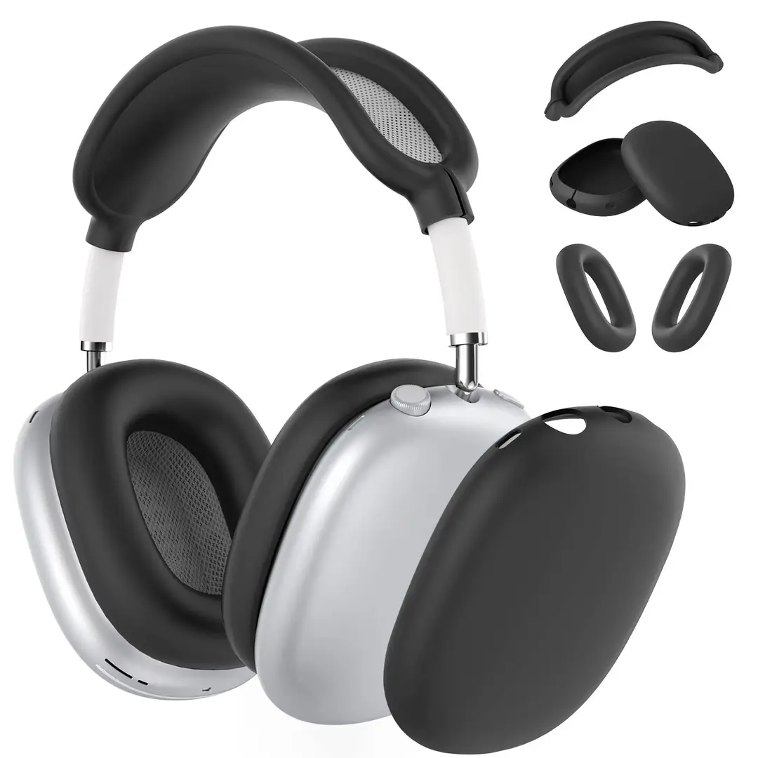 Suitable for Airpods Max Protective Case Apple Max Headset Solid Color Silicone Soft Case Headset Case
