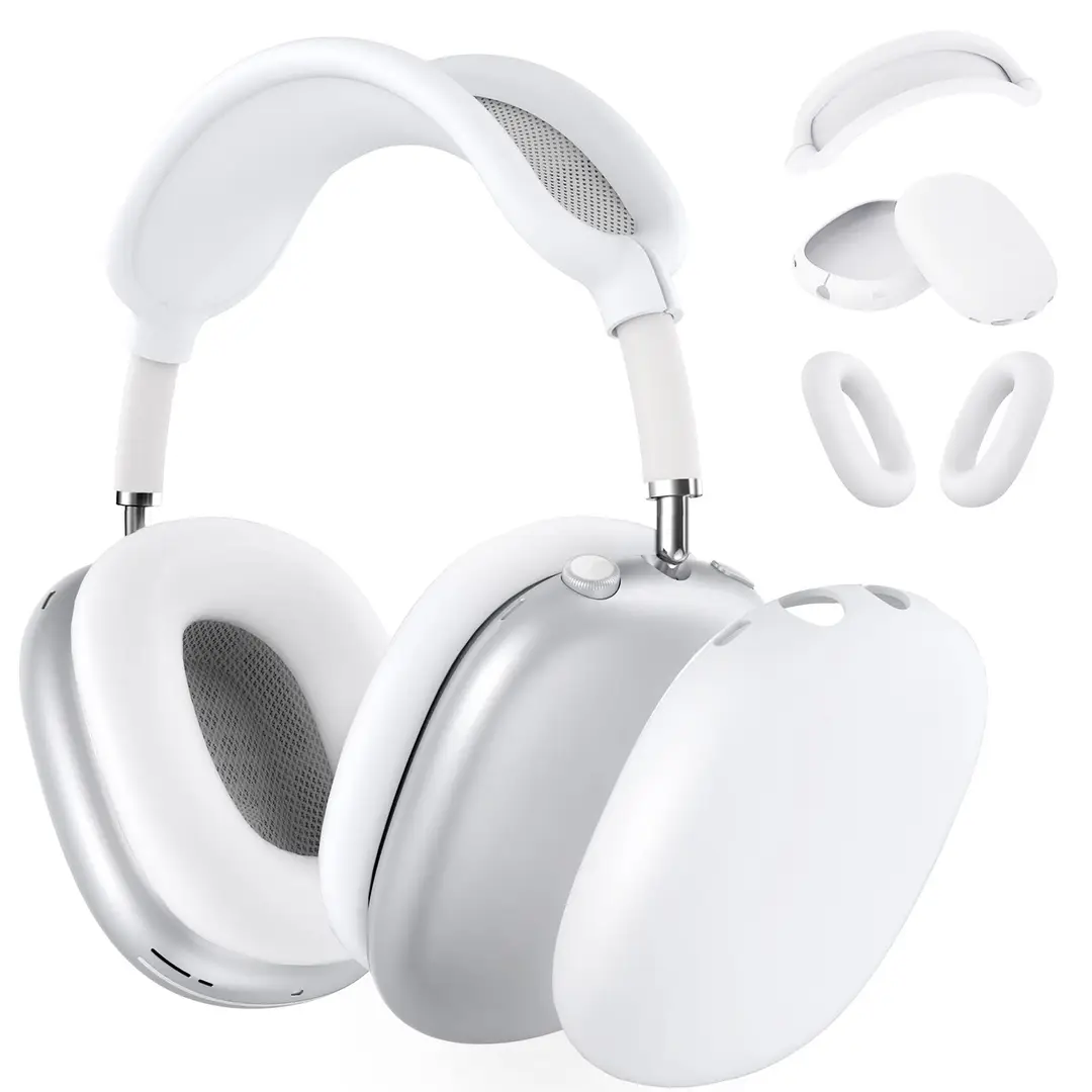 Suitable for Airpods Max Protective Case Apple Max Headset Solid Color Silicone Soft Case Headset Case