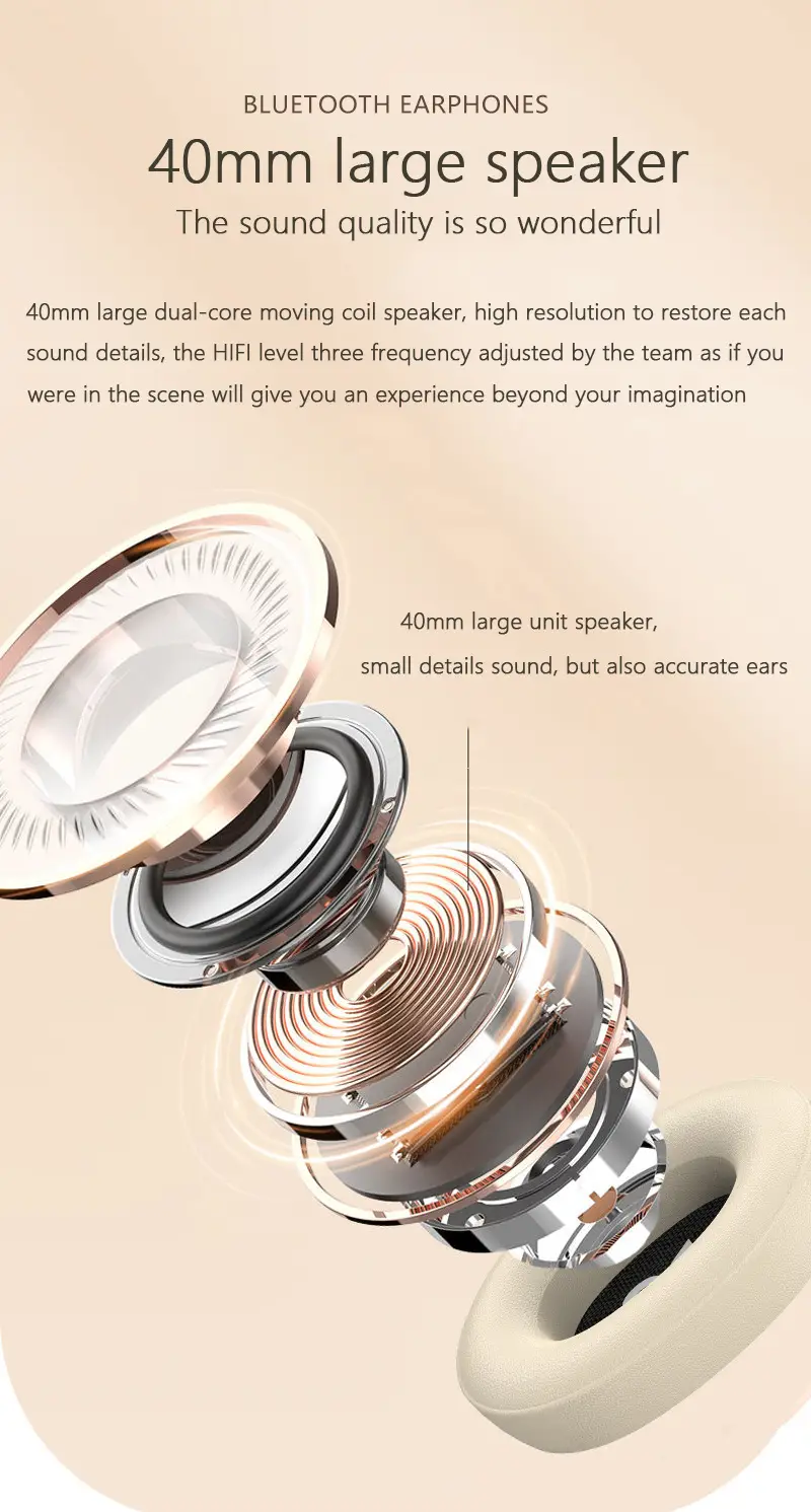 2026 Cross-Border Wireless Headphone P736 PRO Bluetooth 5.4 β feature 5