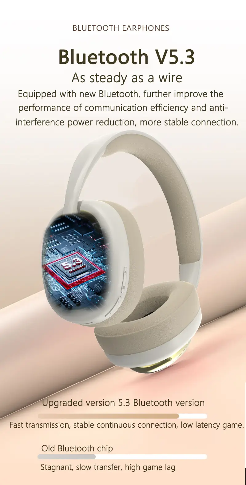 2026 Cross-Border Wireless Headphone P736 PRO Bluetooth 5.4 β feature 9