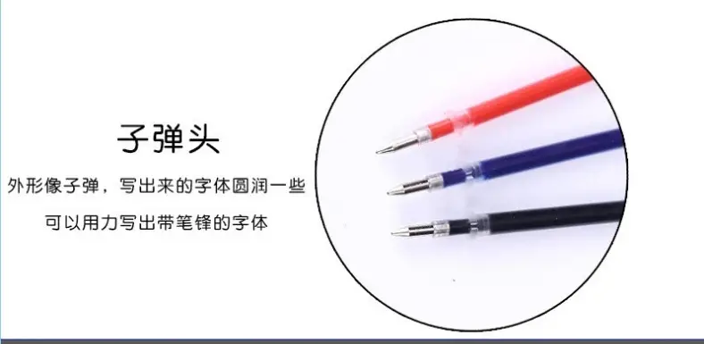 Factory Wholesale Gel Pen Refill Full Needle Tube Bullet 0.5mm Replacement Refill Red Blue Black 0.38 — feature 6
