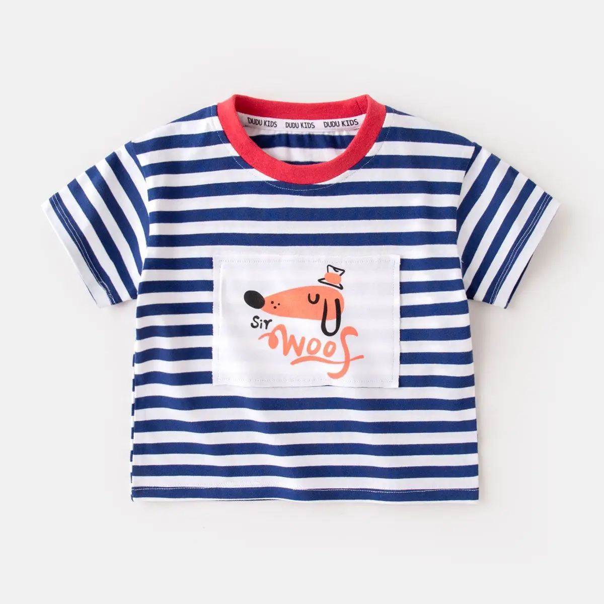 Doodle Baby Striped T-Shirt Summer Boys Base Shirt Summer Trendy