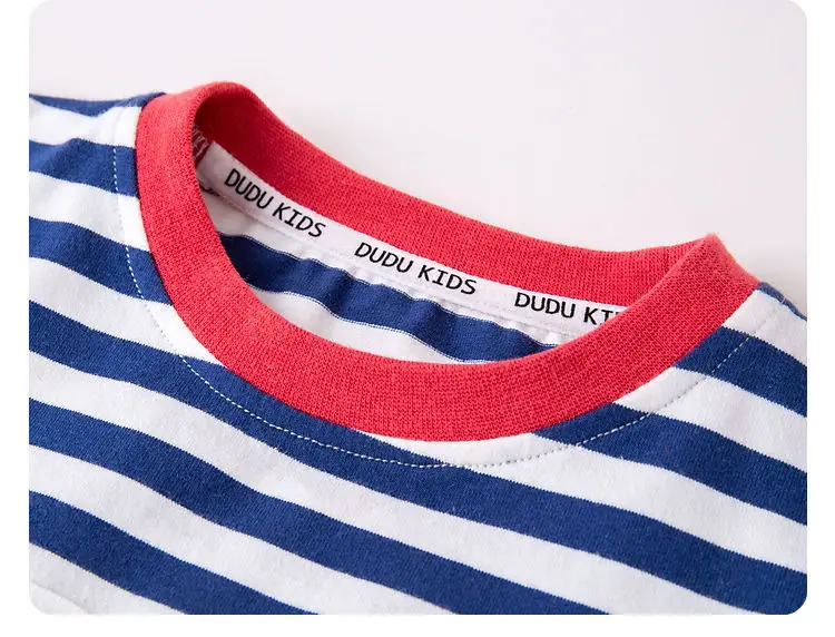 Doodle Baby Striped T-Shirt Summer Boys Base Shirt Summer Trendy — feature 19