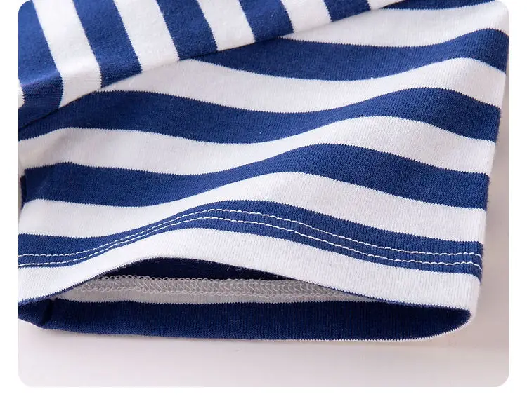 Doodle Baby Striped T-Shirt Summer Boys Base Shirt Summer Trendy — feature 21