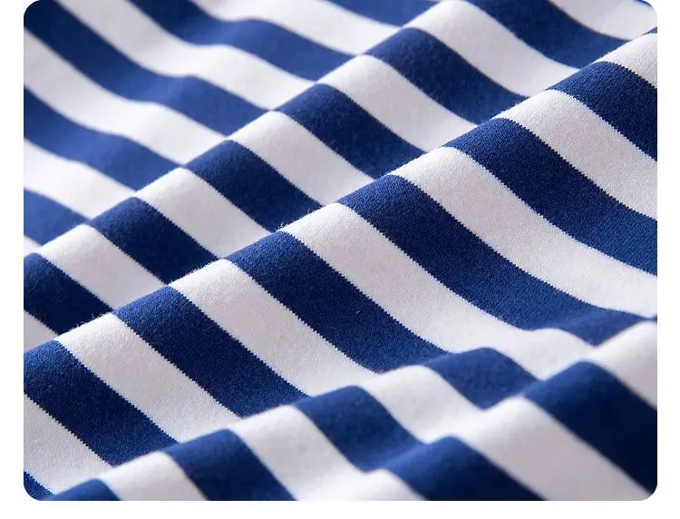 Doodle Baby Striped T-Shirt Summer Boys Base Shirt Summer Trendy — feature 22