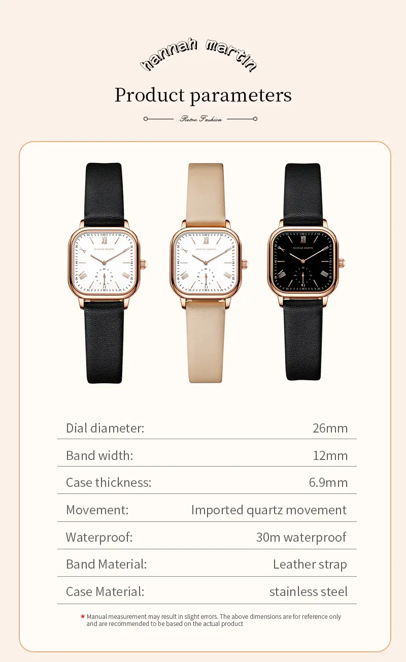 Women's Quartz Watch with Beige Belt Strap — feature 12