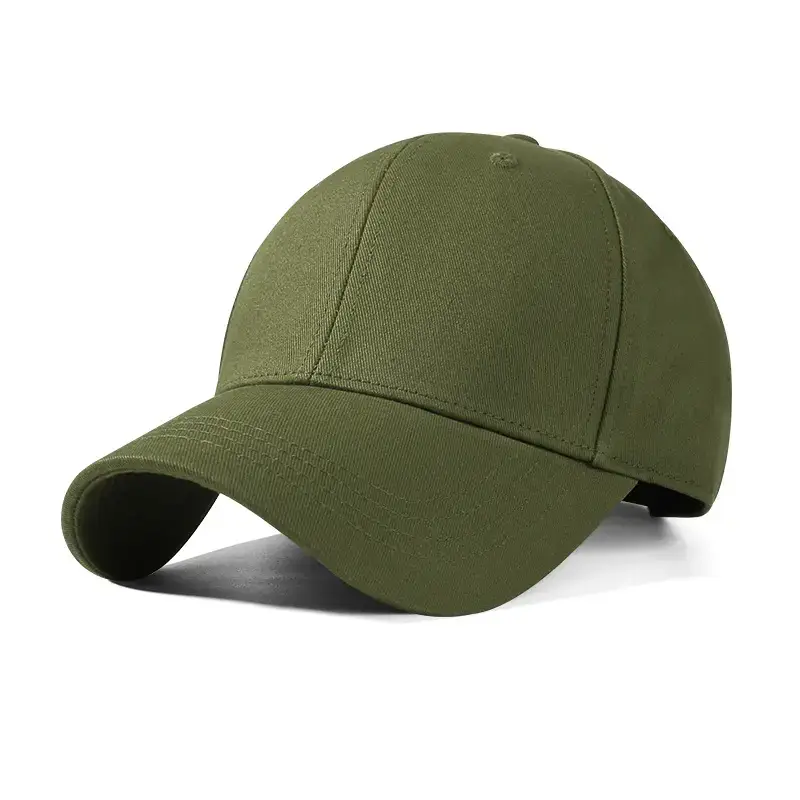 Men's Tan Baseball Cap with Big Brim - Image 2