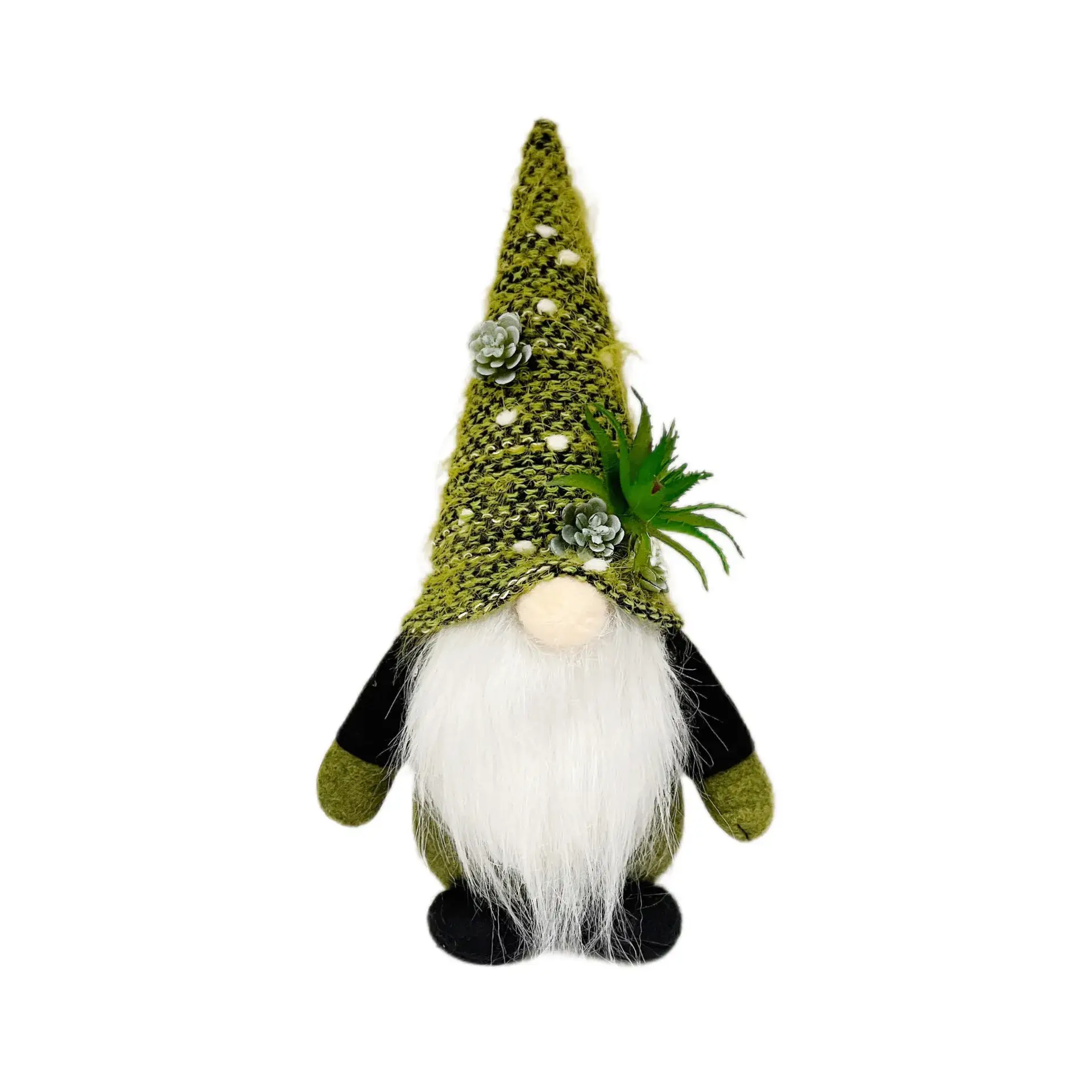 Green Knitted Fleshless Dwarf Doll Ornament