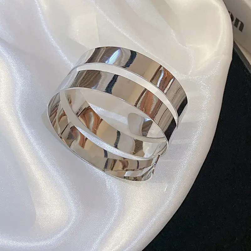 39# bracelet-silver-three layers